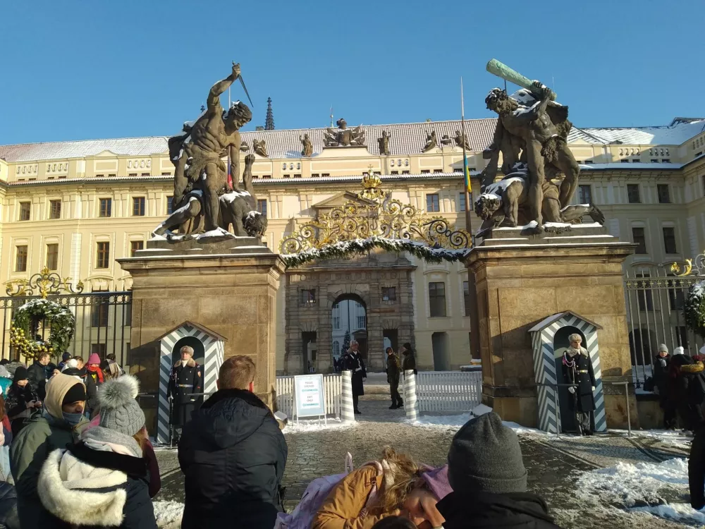 Main entrance from west to the Prague Castle